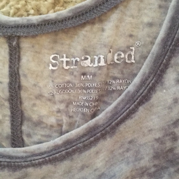 Mrs Bridal Sheer Distressed “ Mrs “  T Shirt SZ M by Stranded - Picture 6 of 6